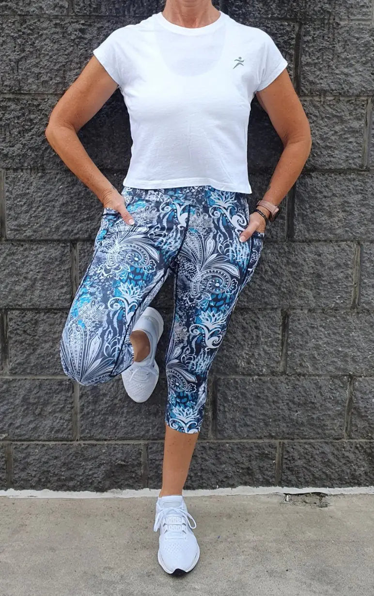 Holli Cap Sleeve Tee. Available in White, Navy, Black, Seafoam and Pink