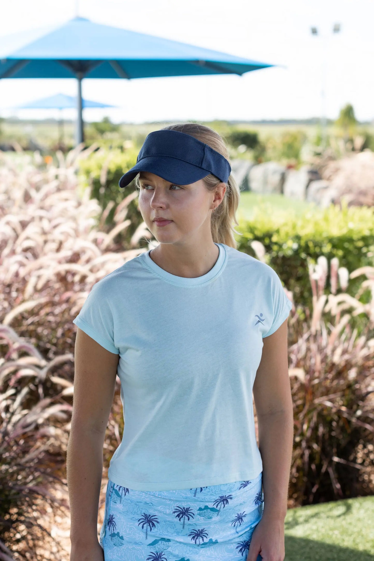 Holli Cap Sleeve Tee. Available in White, Navy, Black, Seafoam and Pink