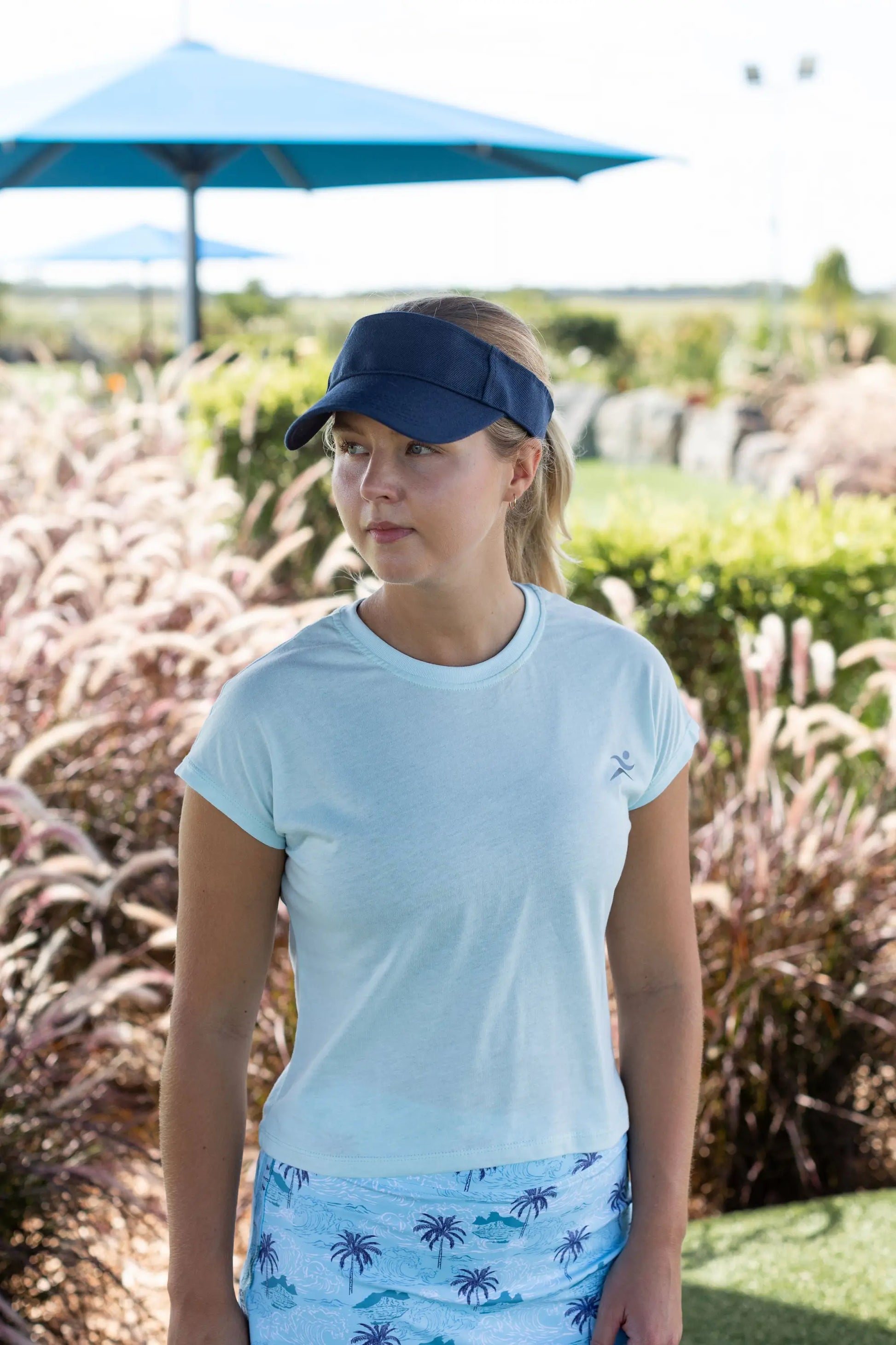 Holli Cap Sleeve Tee. Available in White, Navy, Black, Seafoam and Pink