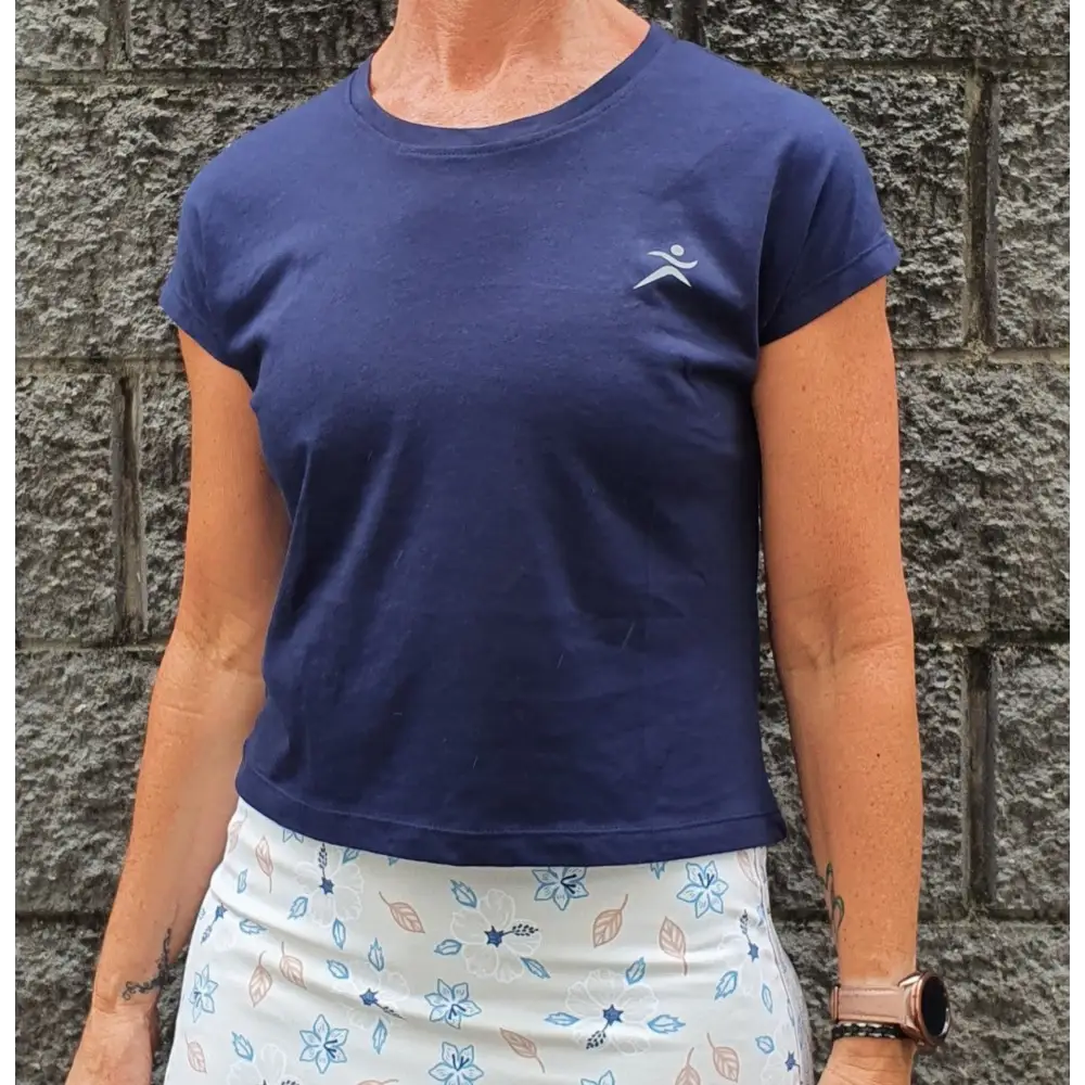 Holli Cap Sleeve Tee. Available in White, Navy, Black, Seafoam and Pink