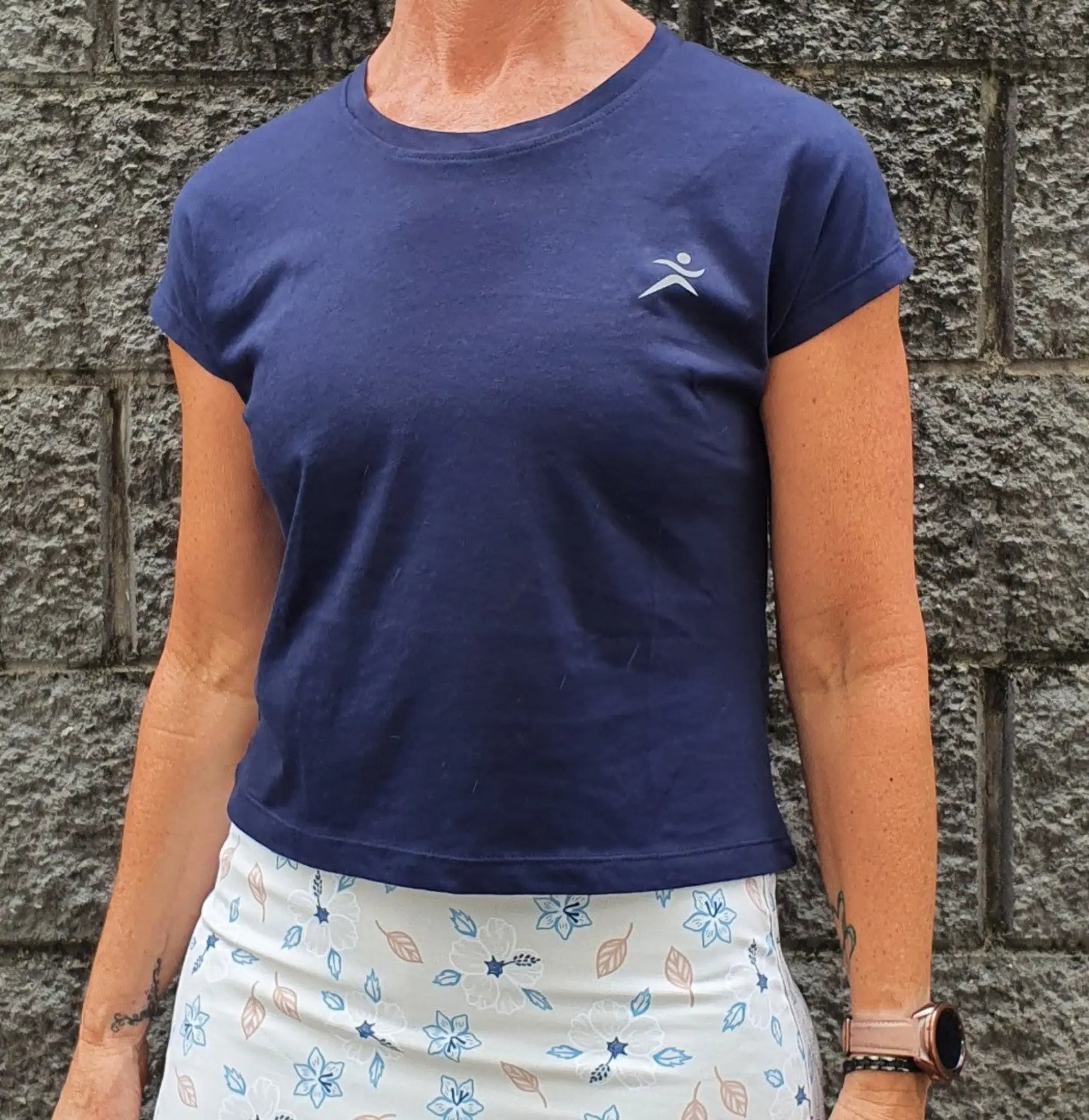 Holli Cap Sleeve Tee. Available in White, Navy, Black, Seafoam and Pink