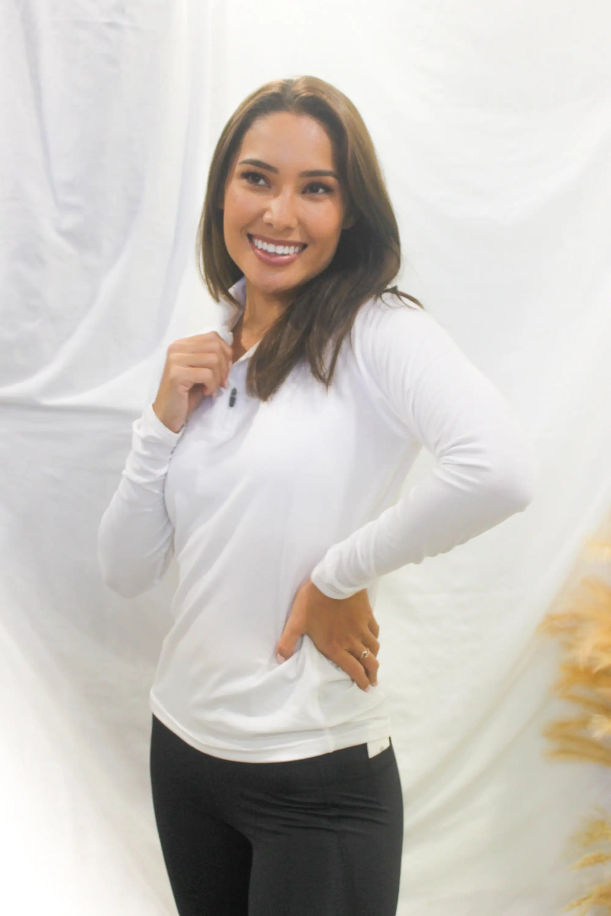 Kirra Half Zip Sports Tops - gmaxx