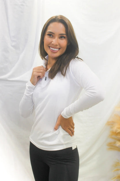Kirra Half Zip Sports Tops - gmaxx