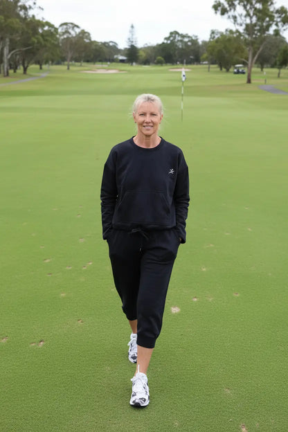 3/4 Track pant, golf pants, on golf course
