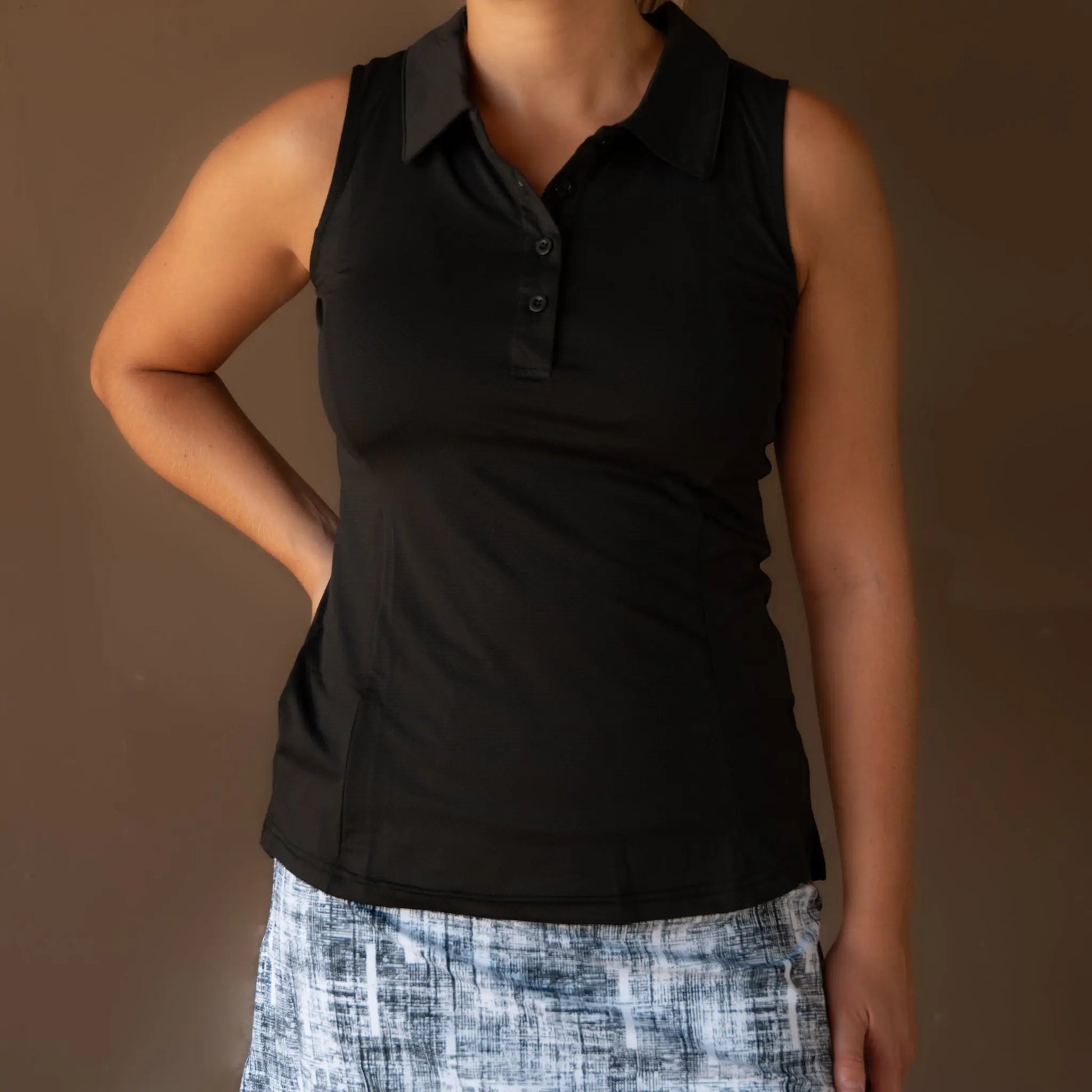 Ladies Sleeveless Polo - gmaxx