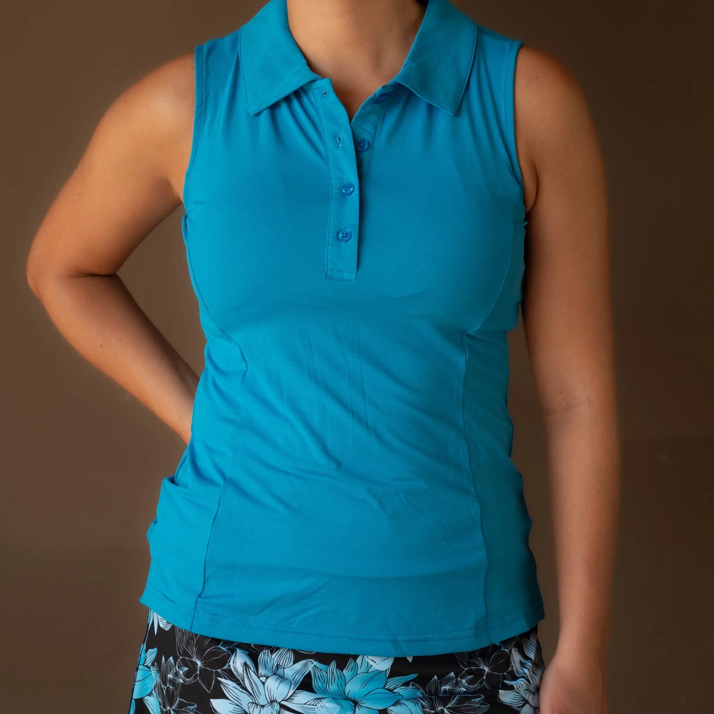 Ladies Sleeveless Polo - gmaxx