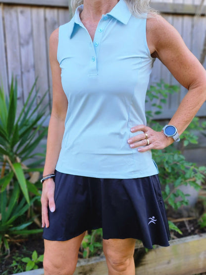 Ladies Sleeveless Polo - gmaxx
