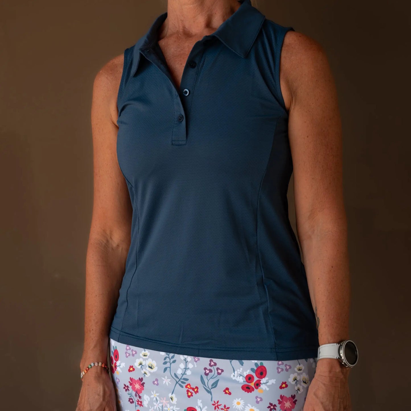 Ladies Sleeveless Polo - gmaxx