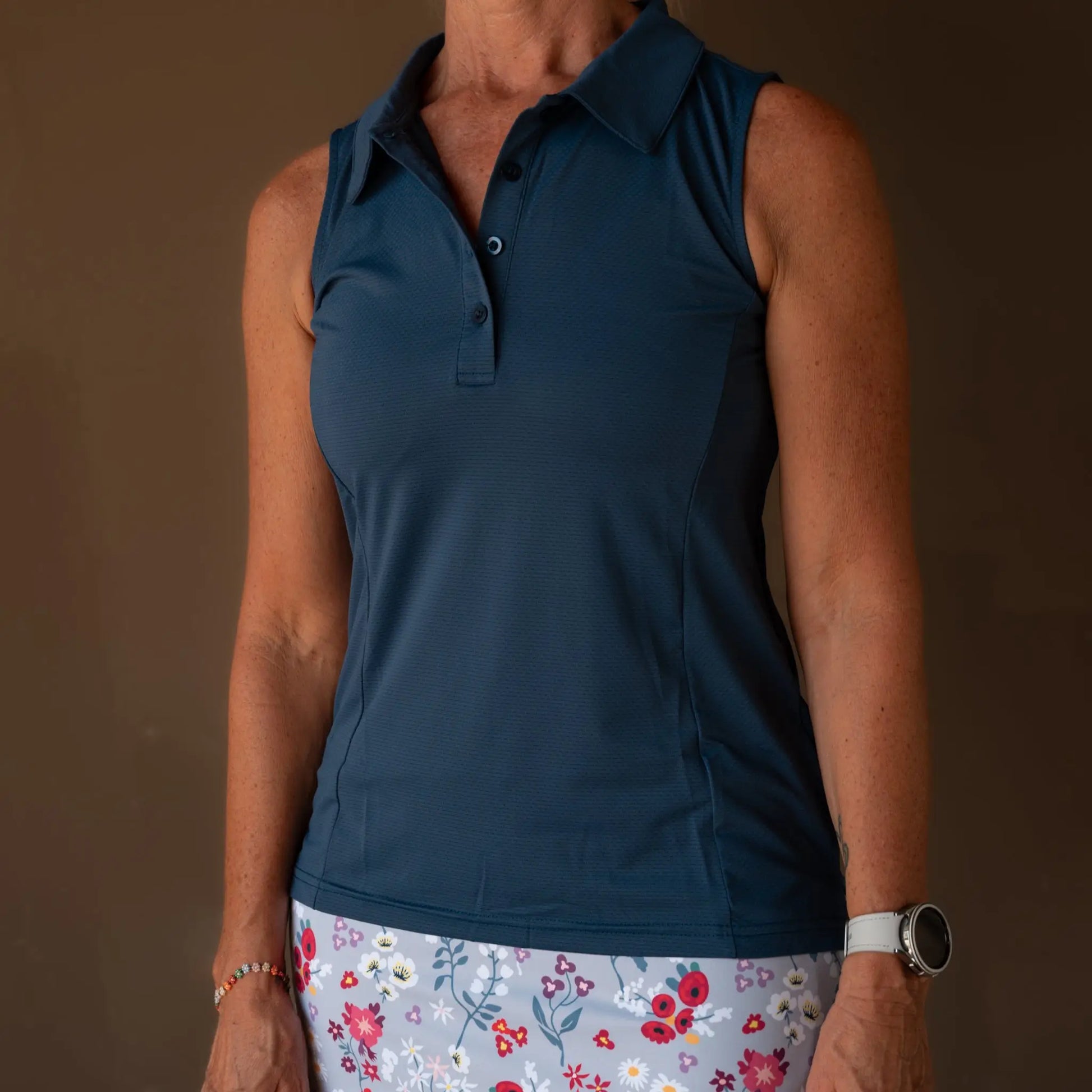 Ladies Sleeveless Polo - gmaxx