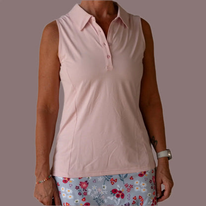 Ladies Sleeveless Polo - gmaxx