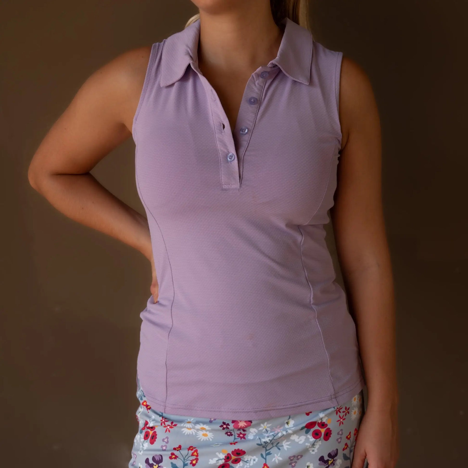 Ladies Sleeveless Polo - gmaxx