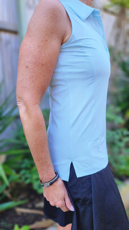 Ladies Sleeveless Polo - gmaxx