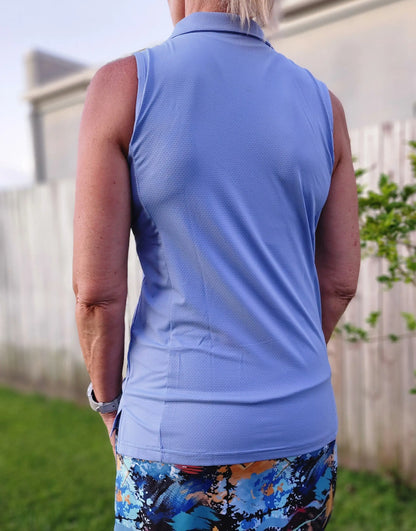 Ladies Sleeveless Polo - gmaxx