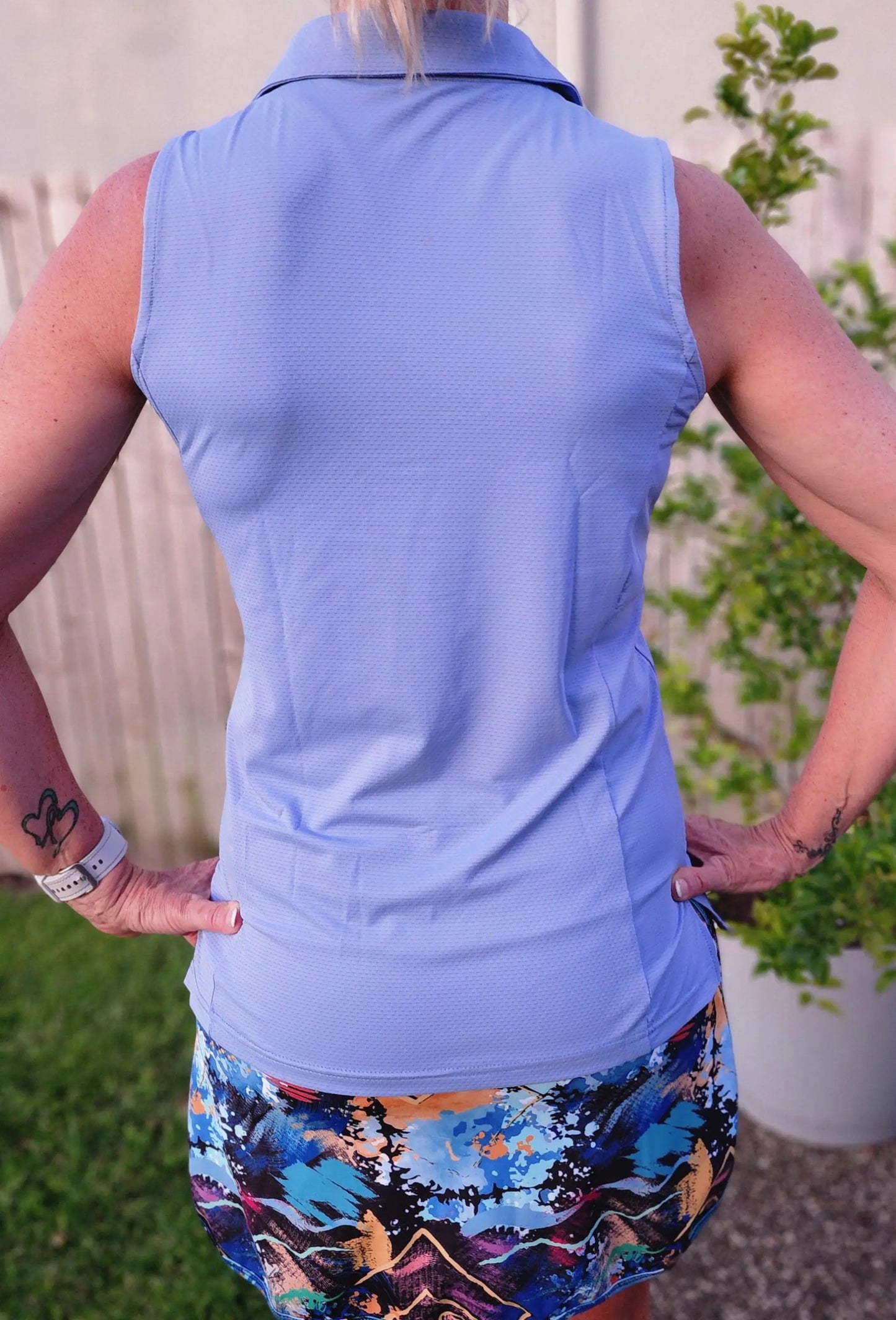 Ladies Sleeveless Polo - gmaxx