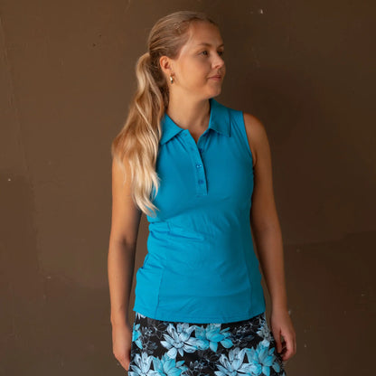 Ladies Sleeveless Polo - gmaxx
