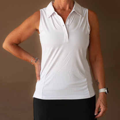 Ladies Sleeveless Polo - gmaxx