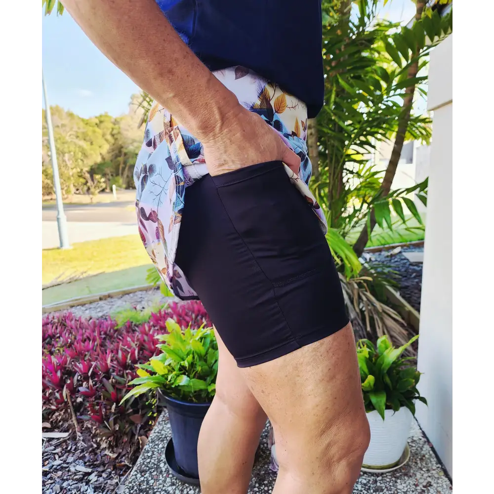 Laini Longer Skort with Pockets - amazing floralm design. XS - Skorts