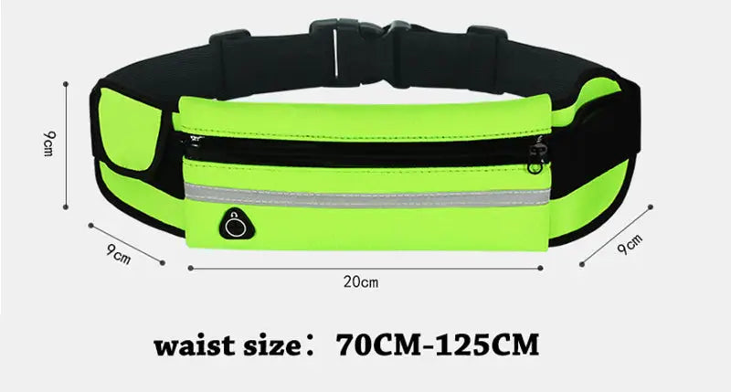 Lay Flat Waterproof Bum Bags Assorted Colours - gmaxx