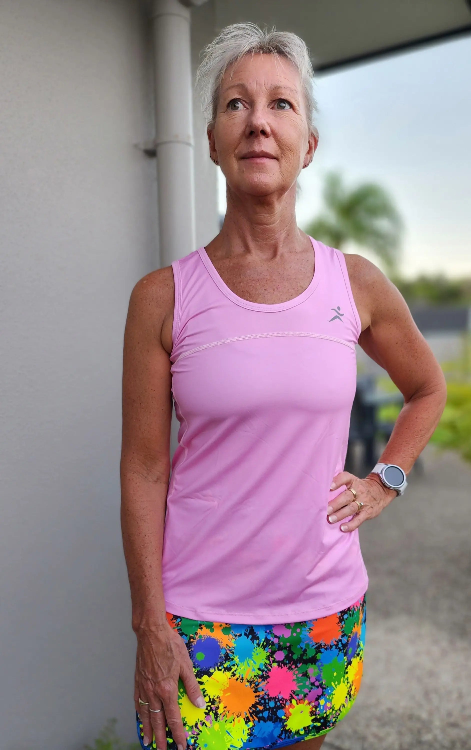 Lolly Pink Full Back Singlet XS - XXXL - Activewear