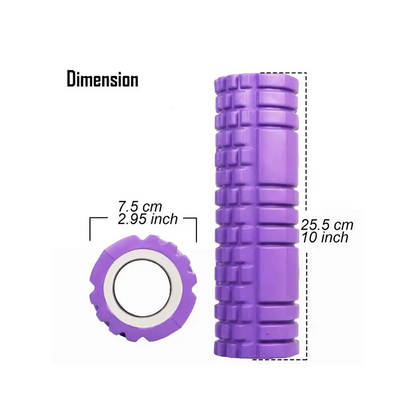 Massage Roller, Small. Durable hollow core construction Perfect for muscle recovery Multi ribbed contact points Length Approx 28cm x Diameter 10cm 