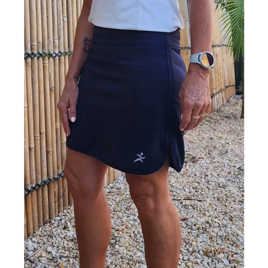 Navy Longer Skort with Pockets - Skorts