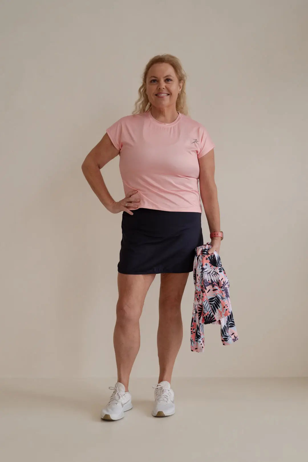 Navy Skort with Pockets - Skorts