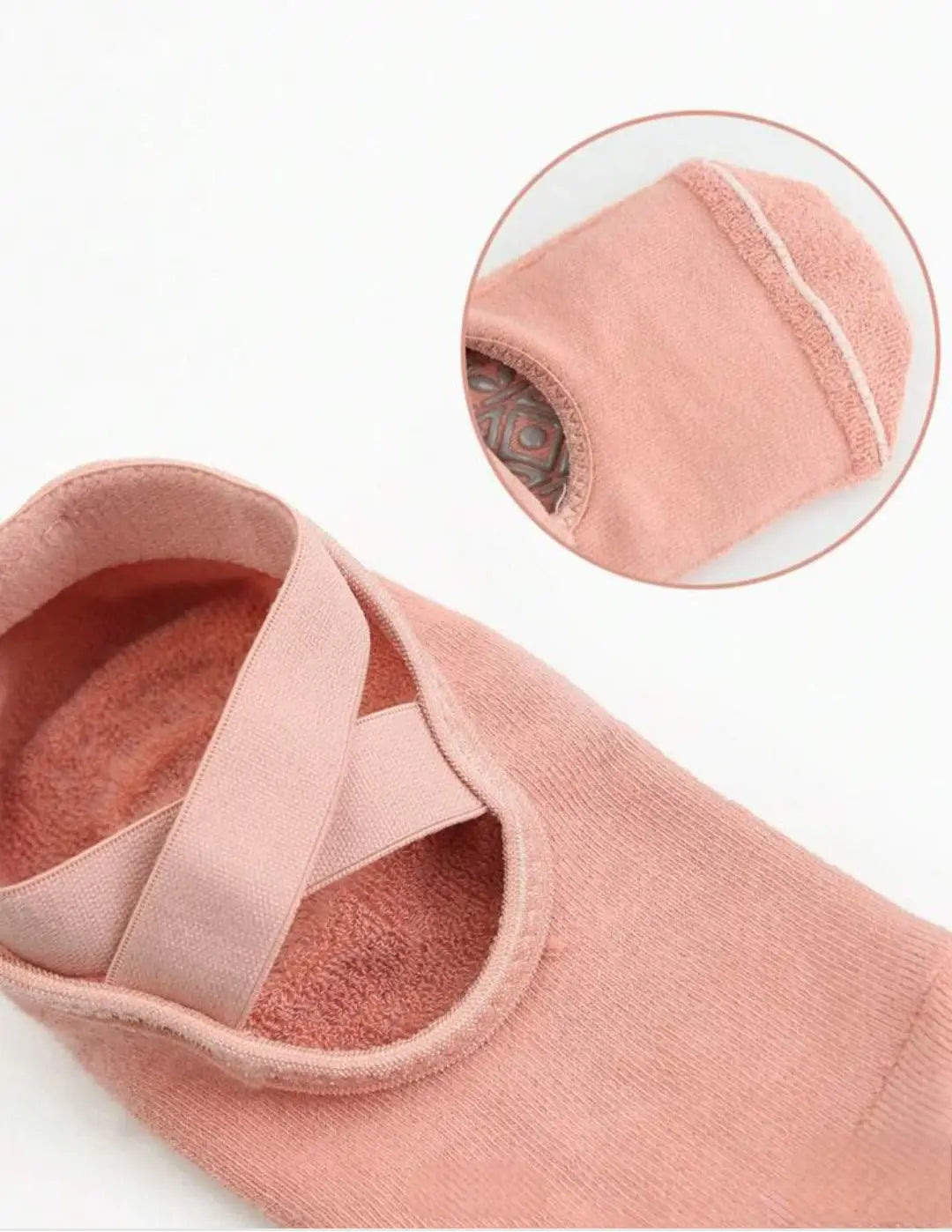 Non Slip Yoga Socks - Pink - Socks