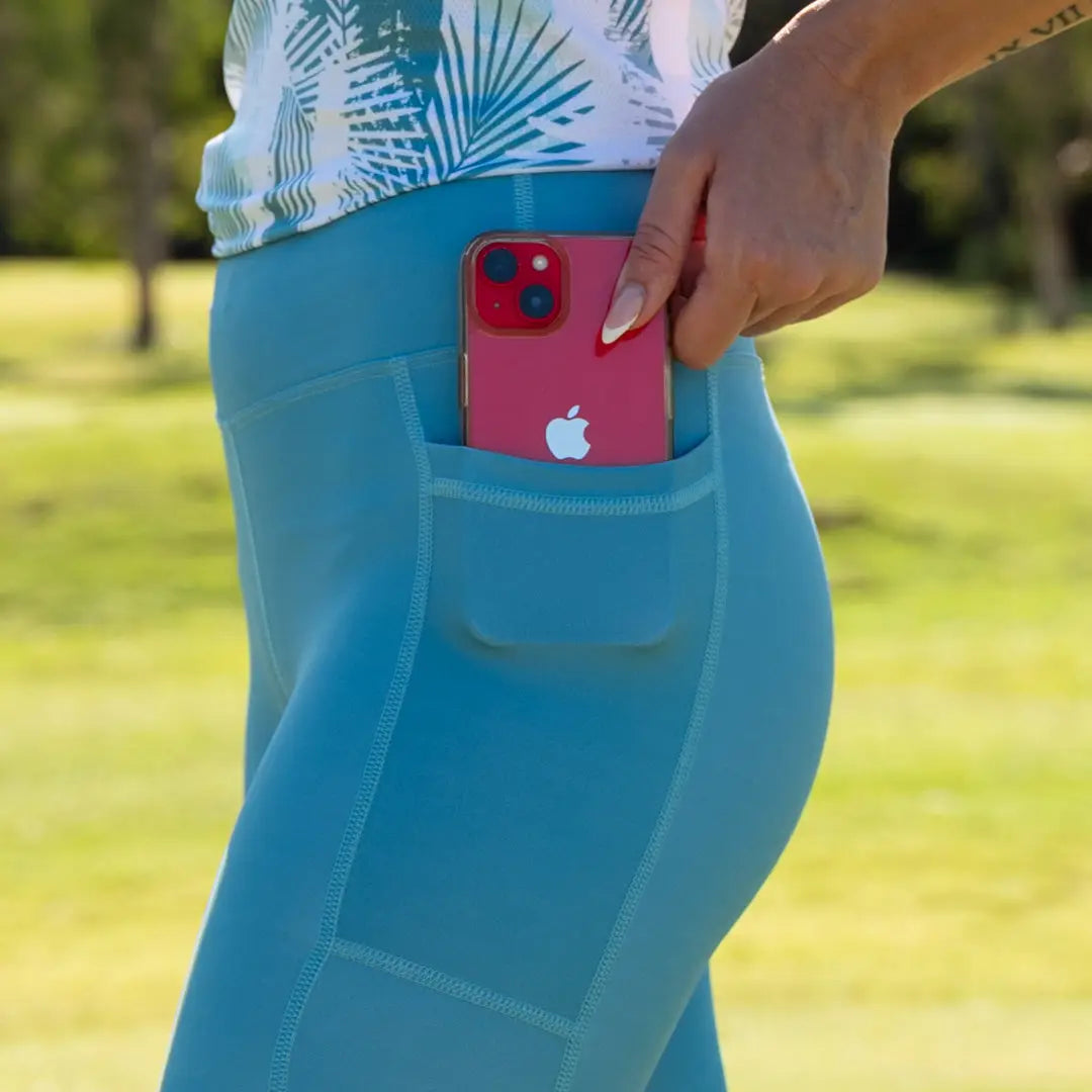 Ocean 3/4 Active Leggings - Ladies Leggings
