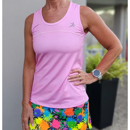 Paint Splatter Print, Neon Colours, Golf, Pickleball, Tennis Skort/ Skirt 