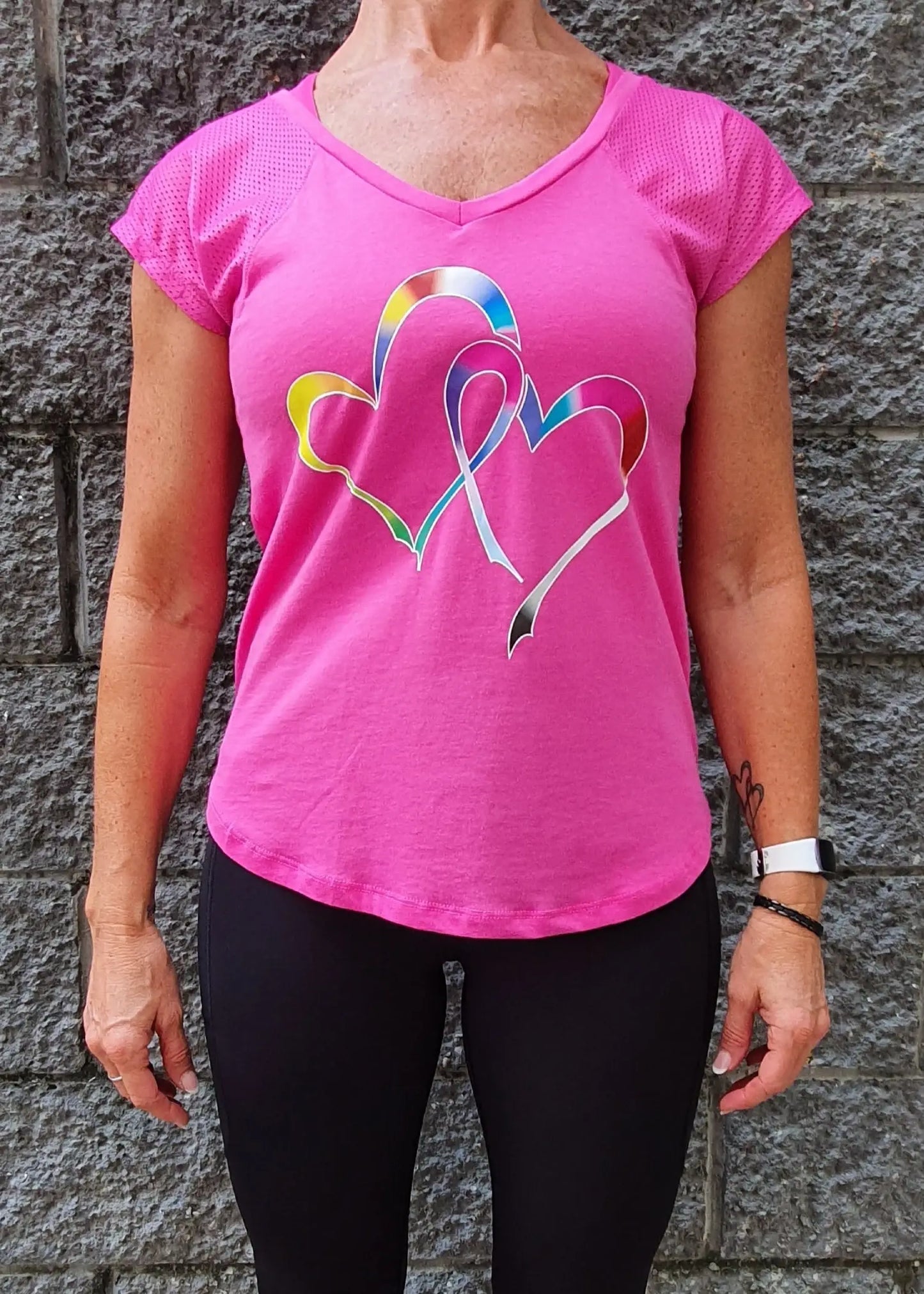 Gmaxx Cancer Fundraiser Tee Hot Pink