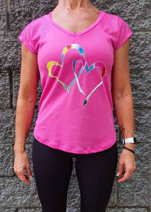 Gmaxx Cancer Fundraiser Tee Hot Pink