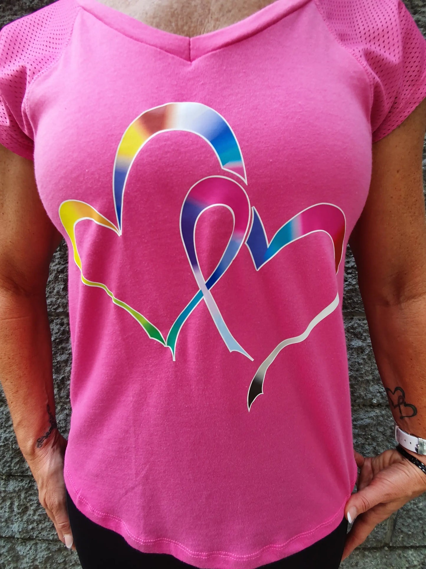 Gmaxx Cancer Fundraiser Tee Hot Pink