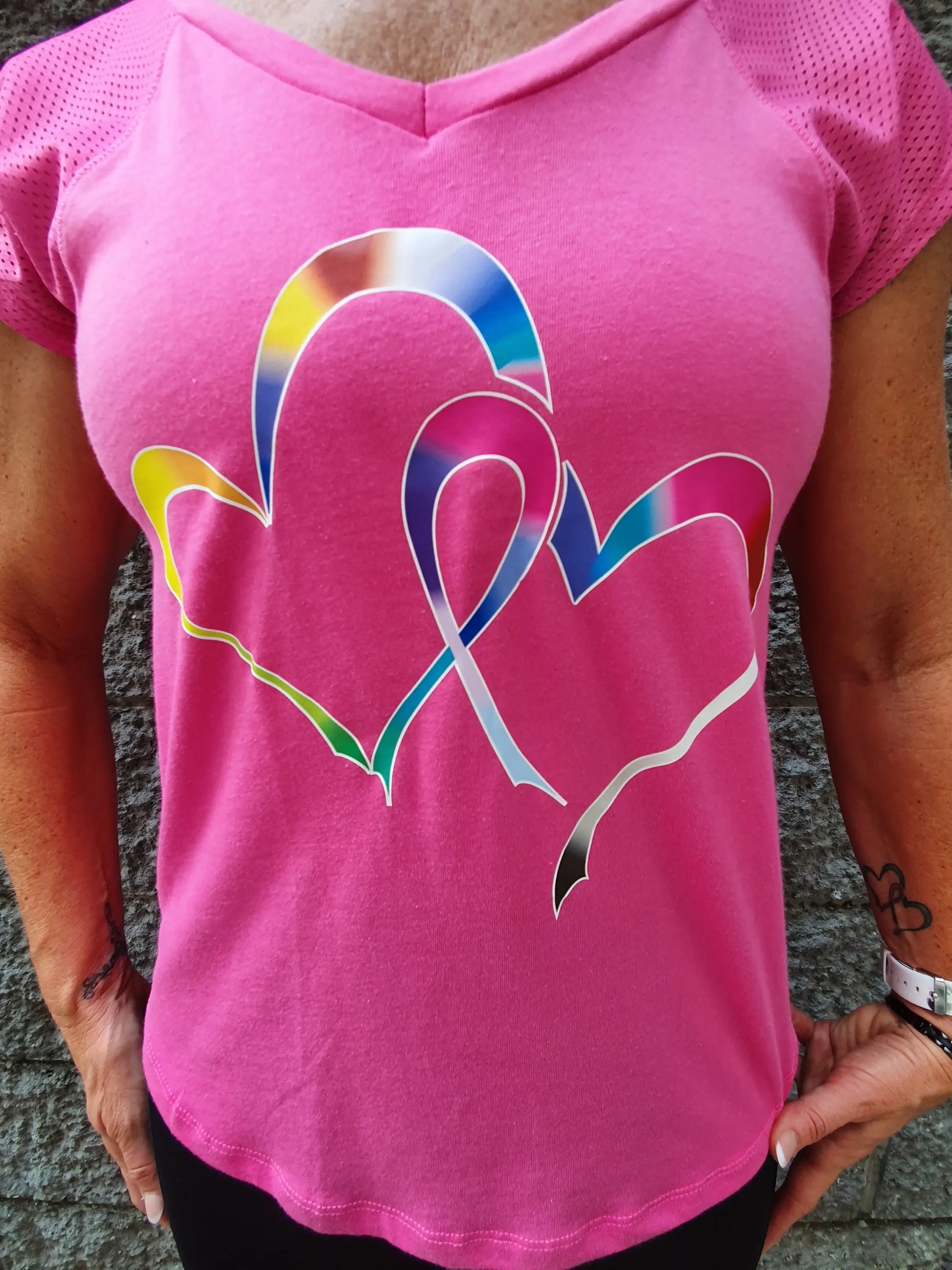 Gmaxx Cancer Fundraiser Tee Hot Pink