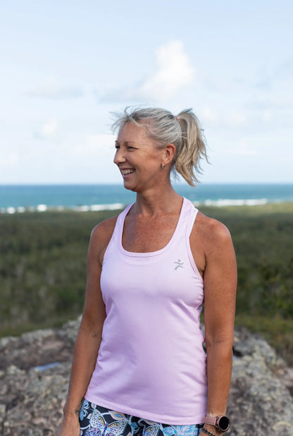 Gmaxx Baby Pink Strappy Back Sports Top