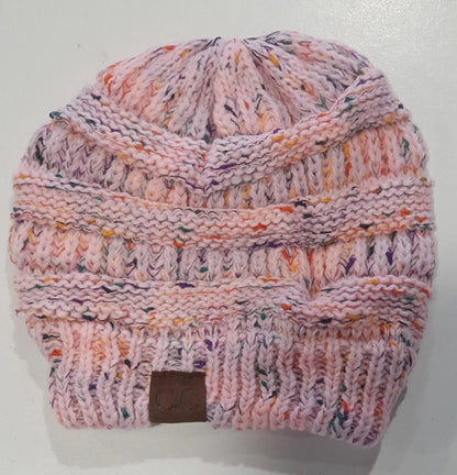 Pony Tail Beanies.. Assorted Colours. - gmaxx