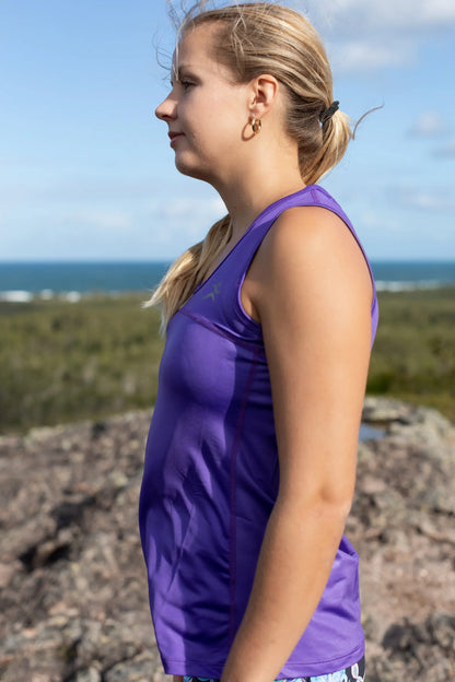 Purple Full Back Singlet XS-XXXL - gmaxx