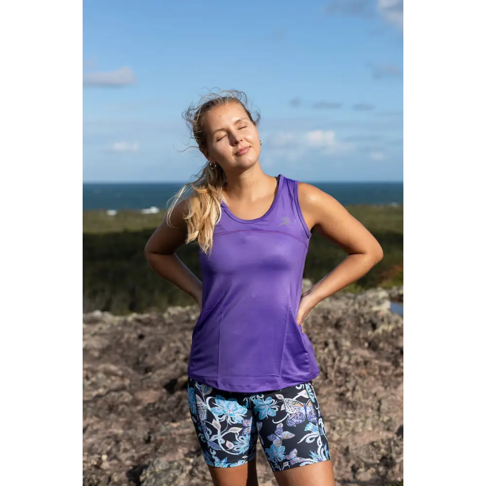 Purple Full Back Singlet XS-XXXL - gmaxx