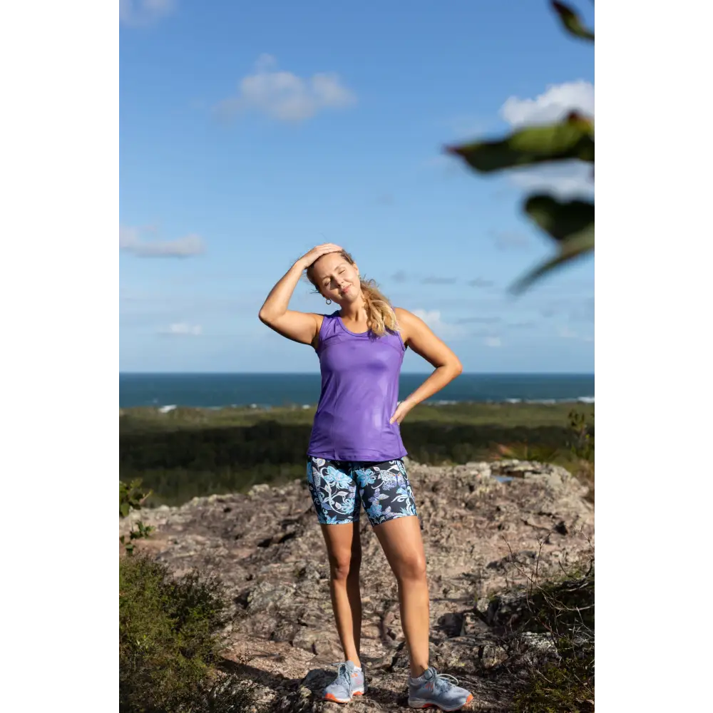 Purple Full Back Singlet XS-XXXL - gmaxx