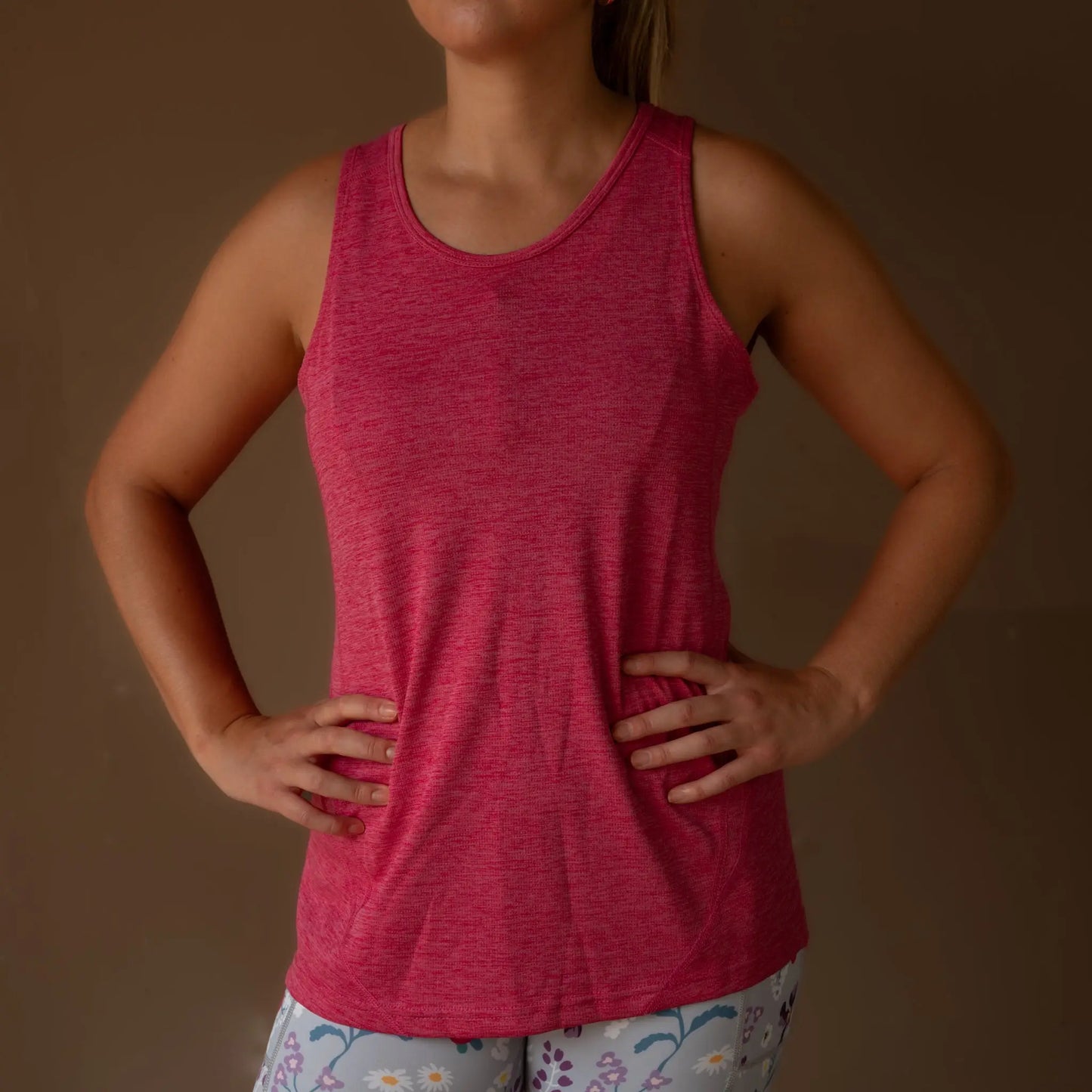 Ramo Challenger Singlet - 8 / Pink Marle - Ladies Sports Tops