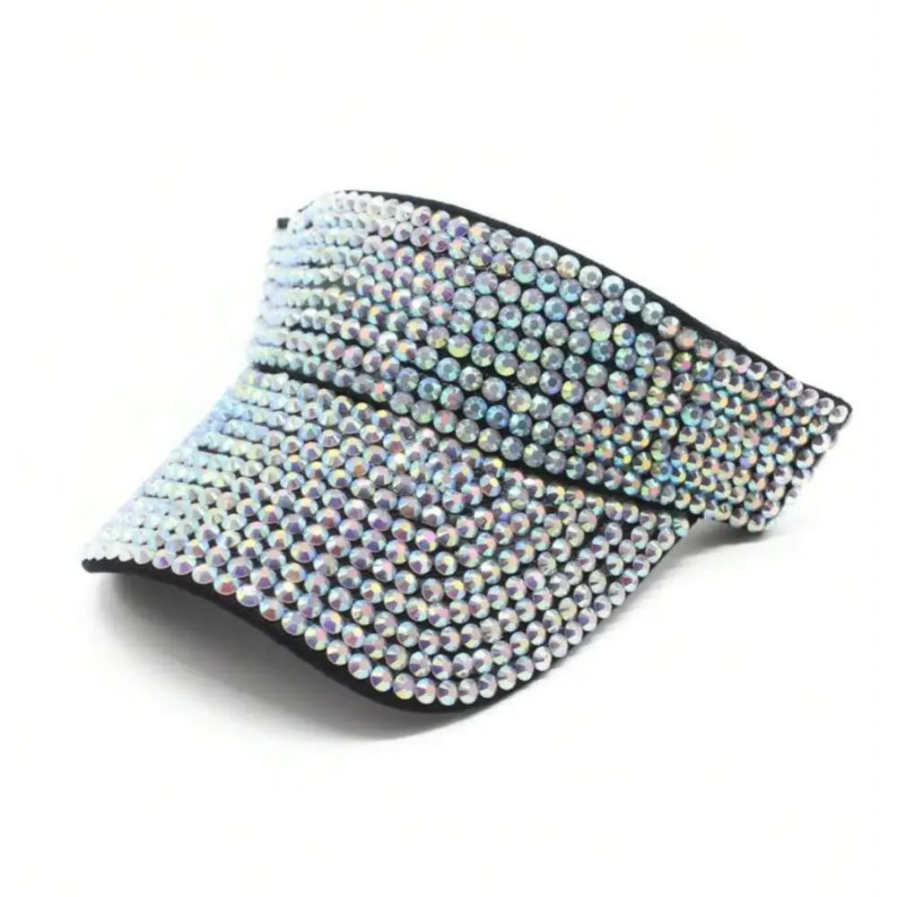 Rhinestone Peaks - Silver - Caps