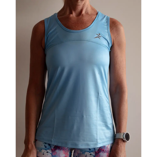Sky Blue Full Back Singlet - XS / Sky Blue - Activewear