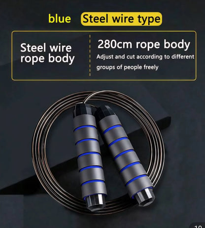 Speed Skipping Ropes - Black/Blue - Skipping Rope