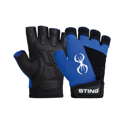 STING VX1 Ladies Training and Exercise Gloves. Pink and Blue. - gmaxx