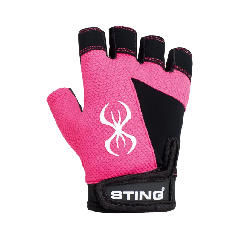 STING VX1 Ladies Training and Exercise Gloves. Pink and Blue. - gmaxx