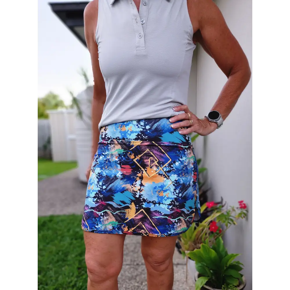 Abstractl Print, Golf, Pickleball, Tennis Skort/ Skirt 