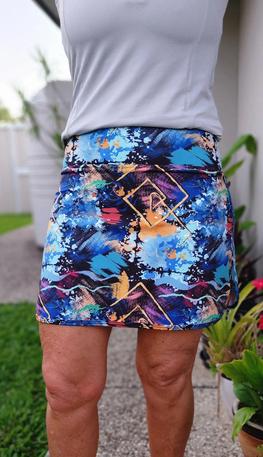 Abstractl Print, Golf, Pickleball, Tennis Skort/ Skirt 