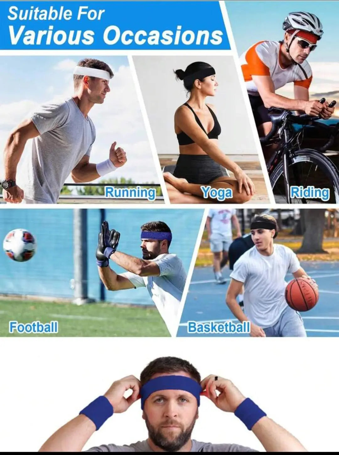 Sweat Head Bands - Accessories