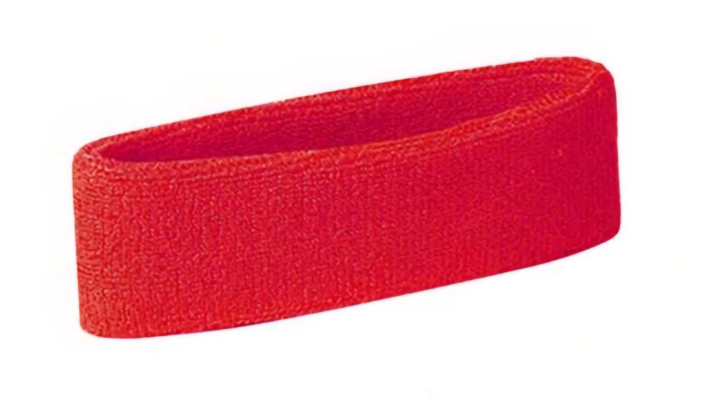 Sweat Head Bands - Red - Accessories