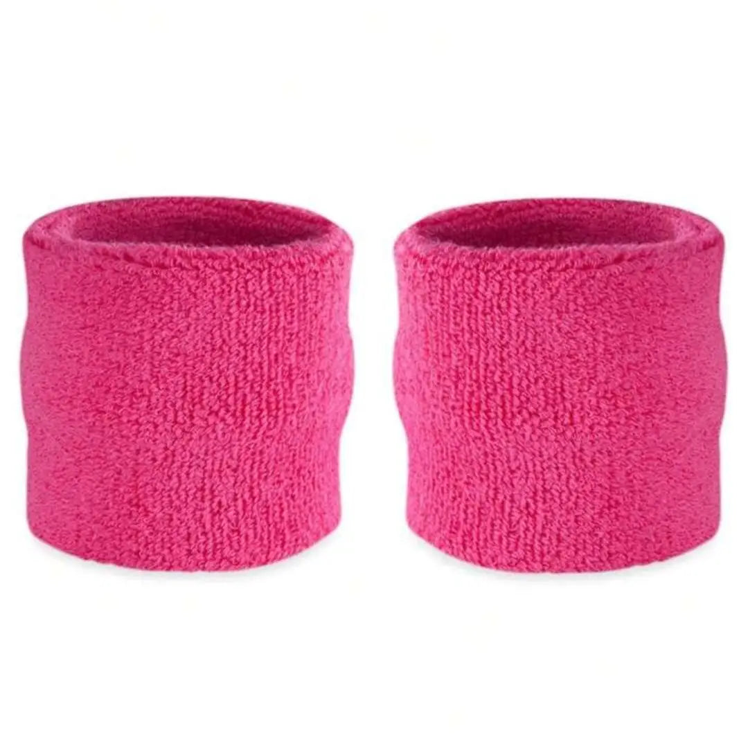 Sweat Wrist Bands - Bright Pink - Accessories