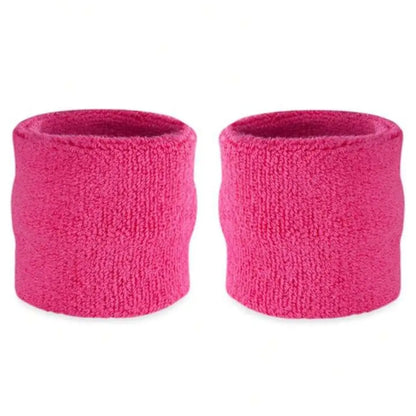Sweat Wrist Bands - Bright Pink - Accessories